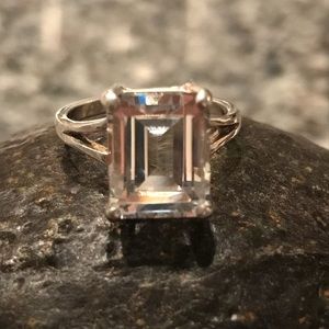 Sterling silver and CZ Solitaire Ring